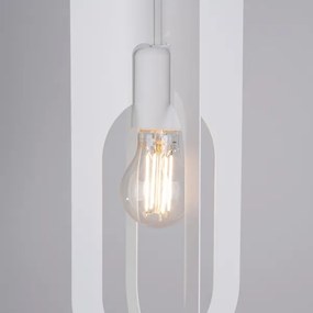 Sollux SL.1360 - Csillár zsinóron NICUS 1xE27/15W/230V fehér