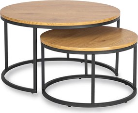 Dohányzóasztal szett DELIA MAX tölgy arany