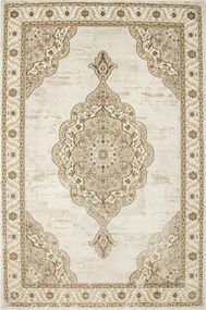 Szőnyeg Dekoráció Hagyomány Bézs Puha Krém Elisa Nappaliba 240x330 cm