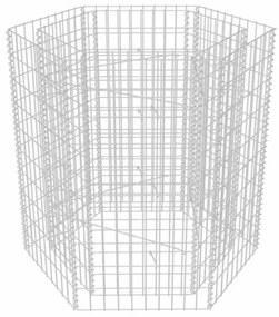 hatszögletű gabion magaságyás 100 x 90 x 100 cm
