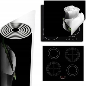 Tűzhelyvédő Szőnyeg Több Helyet Biztosít 60x52 fekete rózsa