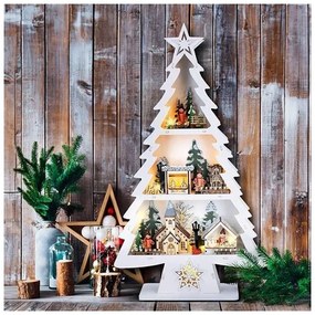 Solight 1V283 - LED karácsonyi dekoráció 13xLED/2xAA fából készült karácsonyfa