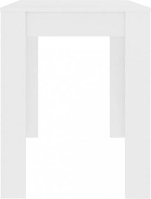 fehér szerelt fa étkezőasztal 120 x 60 x 76 cm