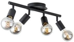 Brilliant - Spotlámpa TIFFANY 4xE27/28W/230V fekete
