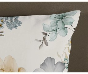 Zöld-krémszínű egyszemélyes-hosszabbított pamut ágyneműhuzat 140x220 cm Celina – Good Morning