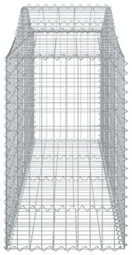40 db íves horganyzott vas gabion kosár 200x50x80/100 cm