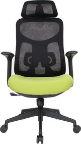 Irodai szék, zöld/fekete, teherbírás 150 kg, SULIVAN