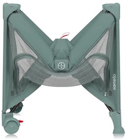 Lionelo - Utazóágy LAURA zsályazöld