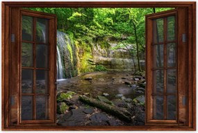 Poszterek 90x60 Trópusi erdő vízesés