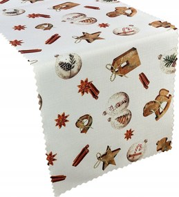 Foltálló Futópad Karácsonyi Téli Karácsony Bézs 40x140 cm