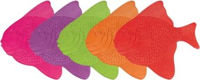 Gyerek csúszásgátló alátét szett fürdőkádba 5 db-os 16x16,5 cm Poissons – MSV