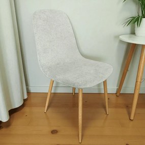 Székhuzat JYSK JONSTRUP étkezőszékre (elasztikus, mosható, VILÁGOSSZÜRKE)