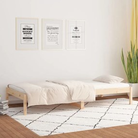 tömör fenyőfa kanapéágy 90 x 190 cm (Single)