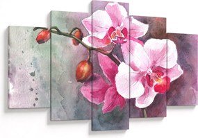 Kép - Orchideák, akvarell (150x105 cm)