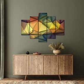 Kép - Sokszögű 3D absztrakció (150x105 cm)