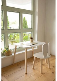 Gyerekasztal székekkel Bunny One Chair Set - White
