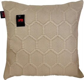 Párnahuzat Dekoratív Párnahuzat 3D Dombornyomott Bézs 40x40 cm