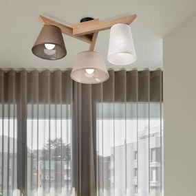 Brilagi - LED  Felületre szerelhető csillár  ANTHONY 3xE14/40W/230V tölgy