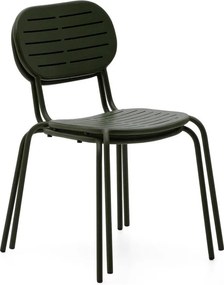 Sötétzöld fém kerti szék Brai – Kave Home