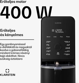 Klarstein Marcia Touch diótej készítő 1,2 liter 6 rozsdamentes acél kés 1200 W 10 + 2 program