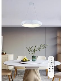 Top Light - LED dimmelhető csillár zsinóron APOLO LED/45W/230V fehér + távirányító