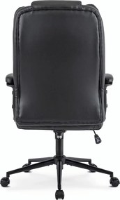 Forgószék fekete színben, műbőr kárpittal. PHONIX