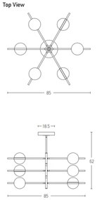 Zambelis 2002 - LED Csillár LED/45W/230V