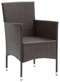 2 db barna kerti polyrattan étkezőszék