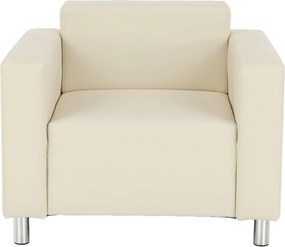 Fotel, textilbőr bézs, HOMKER