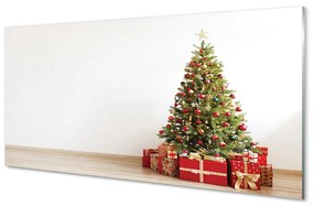 Akrilkép Karácsonyfa díszítés ajándék 100x50 cm