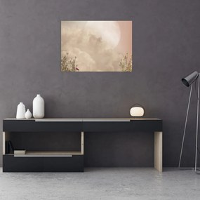 Kép - Rózsaszín telihold (70x50 cm)