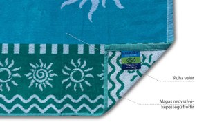 Stromboli szivárvány színű strandtörölköző