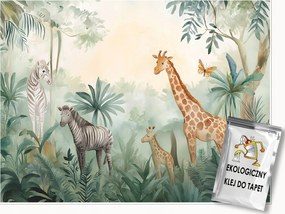 Fotótapéta Gyerekeknek Állatok Erdő Tapéta Gyerekszoba 250x175