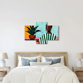 Kép - Nő virággal (90x60 cm)