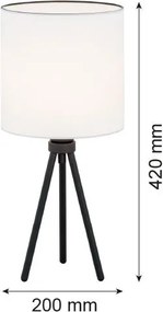 Argon HILARY 4083 Asztali lámpa 1x15W/E27 IP20