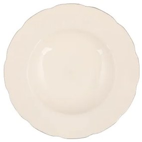 54 darabos étkészlet fehér/réz/csontporcelán