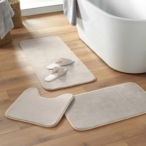 Bézs fürdőszobai kilépő WC-hez 45x45 cm Vitamine – douceur d'intérieur