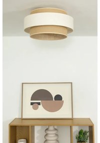 Mennyezeti lámpa BOHO 1xE27/60W/230V Ø 40 cm krémszínű/juta