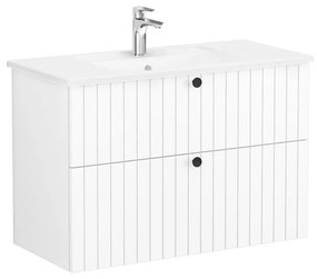 Fürdőszoba szekrény mosdóval VitrA Root 100x67x46 cm fehér matt ROOTG100WINTS