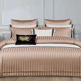 Szatén ágynemű KRELA BEIGE 3 részes 140x200 cm