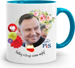 Duda András Kék Elnöki Bögre Neked, fényképes nyomattal