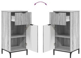 Fürdőszoba bútor szett 2 pcs Szürke sonoma 39.5 x 36 x 88 cm