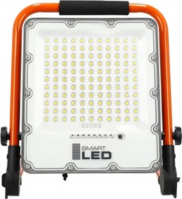 LED tölthető reflektor állvánnyal LED/100W/3,2V 5000K 5000 mAh IP65 narancssárga