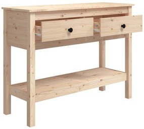 tömör fenyőfa tálalóasztal 100 x 35 x 75 cm
