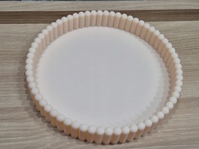 Dekorációs tálca bordázott kerek 21 cm 3D nyomtatás