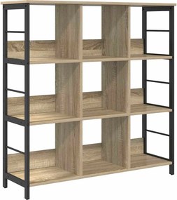 vidaXL Könyvespolc Sonoma tölgy 102 x 32 x 104,5 cm Faanyag