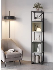 Zöld-fekete könyvespolc 36x179 cm Anya – Marckeric