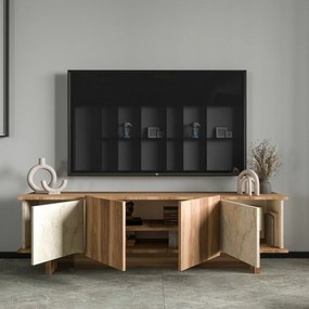 Diana Travertine és Walnut TV-asztal