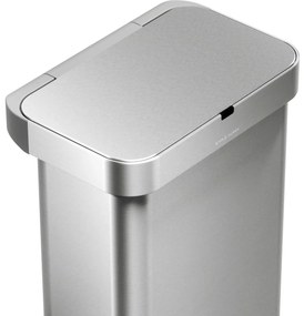Simplehuman Érintésmentes szemeteshangérzékelővel, 58 l, rozsdamentes acél, matt