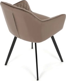 Étkezőszék barna bársony DCH-425 BR4